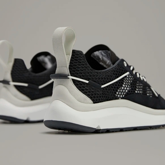 Adidas Y-3 Shiku Run US 9 Black Core White Orbit Grey Yohji Yamamoto Qasa 350 JP - Picture 2 of 9
